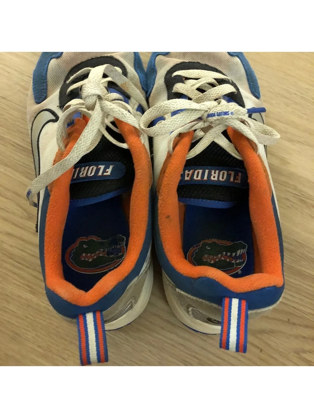 NIKE AIR MAX NCAA PACK SOLO FLORIDA GATORS SNEAKERS BLUE ORANGE MENS SIZE 8